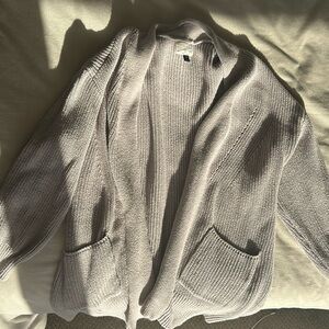 100% Cotton Light Purple/Beige Cardigan - Universal Thread Size M